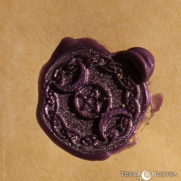 "Triple Moon" wax seal
